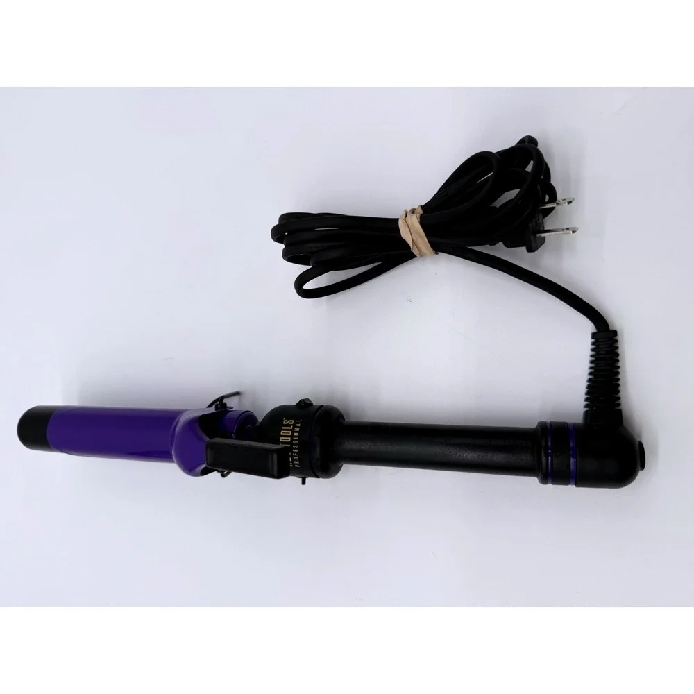Hot Tools Professional Curling Iron Purple Excellent Ceramic 1.25 In
